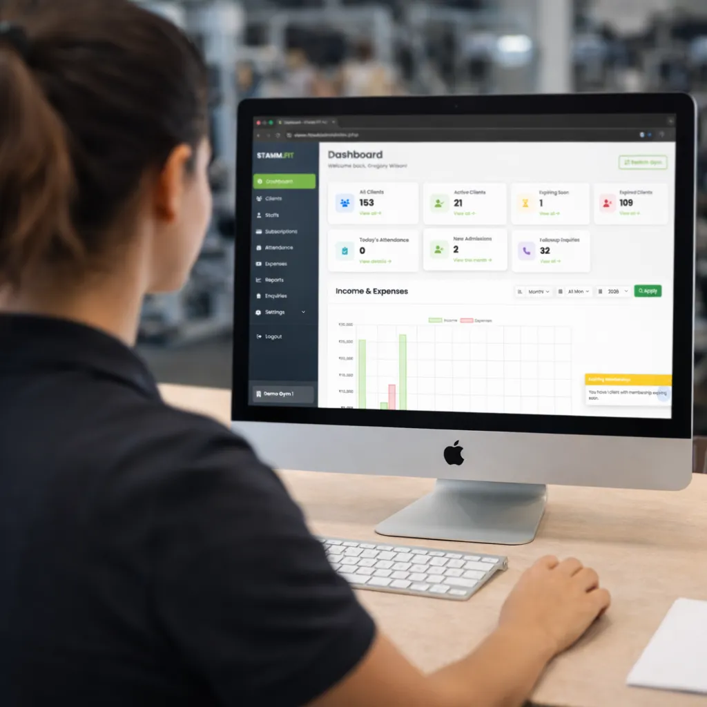 stamm.fit web platform preview